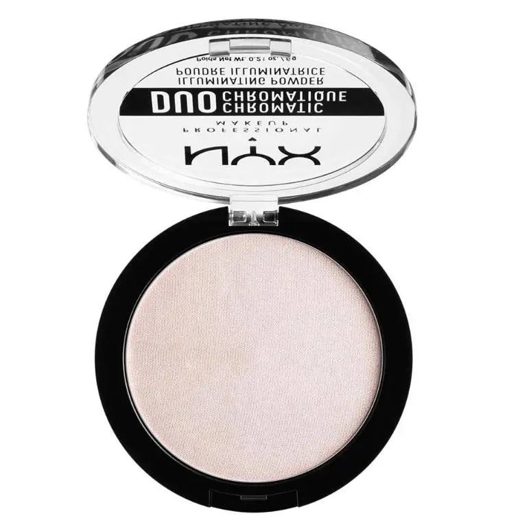 NYX Duo Chromatic Illuminating Powder Highlighter - 04 Snow Rose - Branded Beauty
