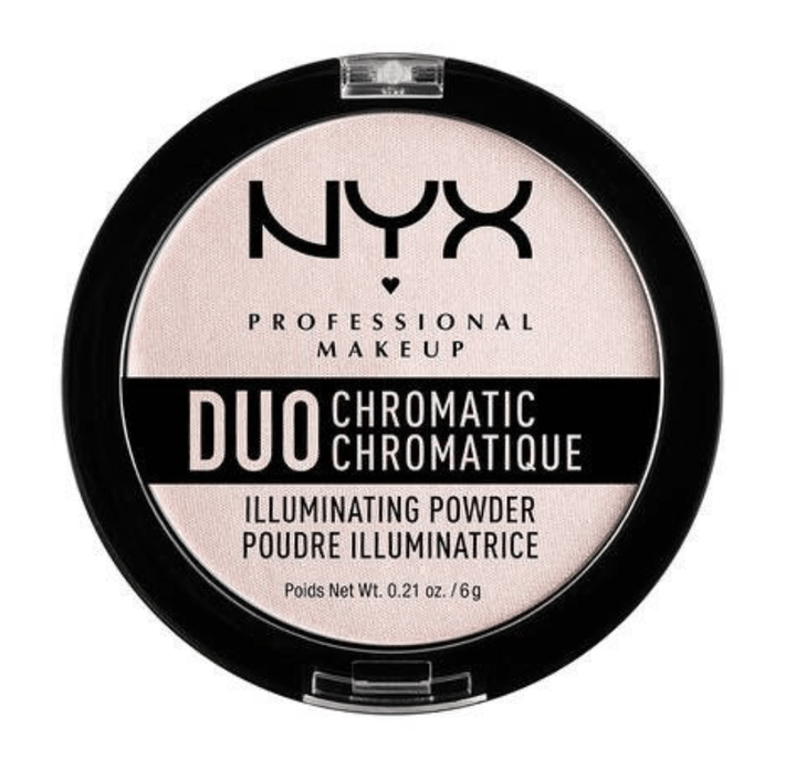 NYX Duo Chromatic Illuminating Powder Highlighter - 04 Snow Rose - Branded Beauty