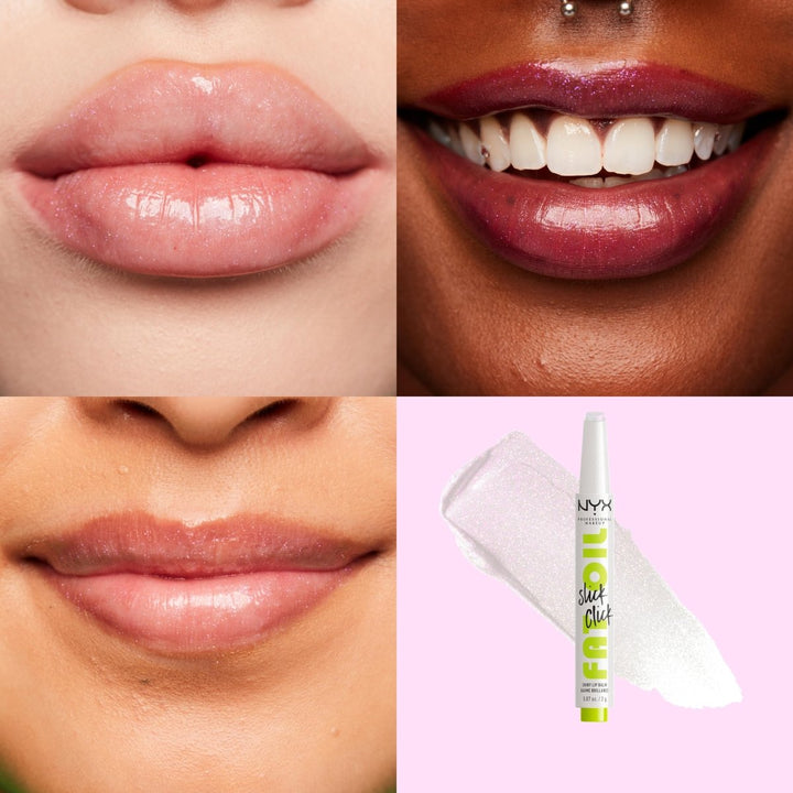 NYX Fat Oil Slick Click Shiny Lip Balm - 01 Main Character - Branded Beauty