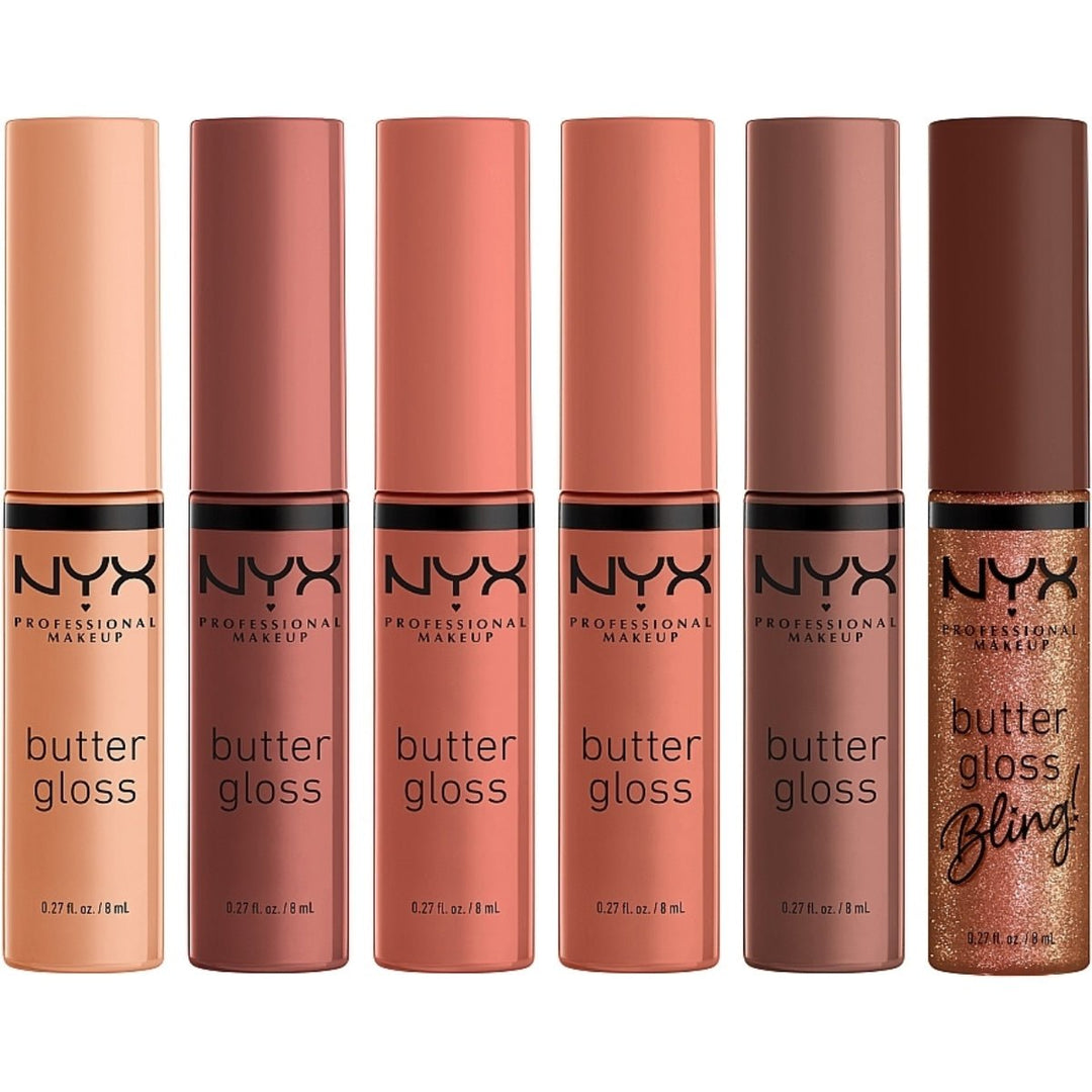 NYX Home Alone Little Nero's Pizza 6 Butter Gloss Shades - Nude - Branded Beauty