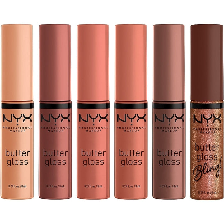 NYX Home Alone Little Nero's Pizza 6 Butter Gloss Shades - Nude - Branded Beauty