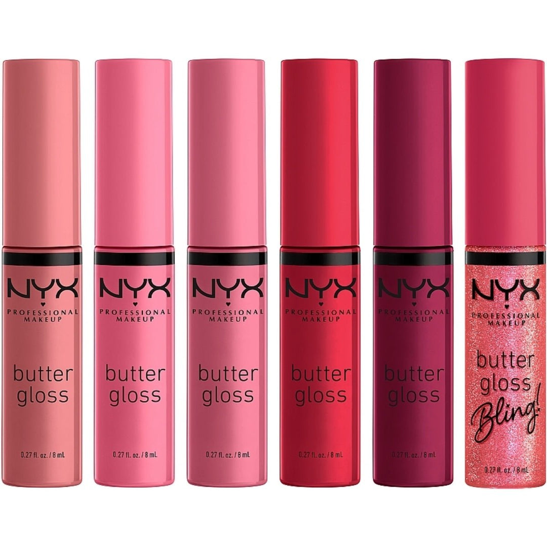 NYX Home Alone Little Nero's Pizza 6 Butter Gloss Shades - Red & Pink - Branded Beauty