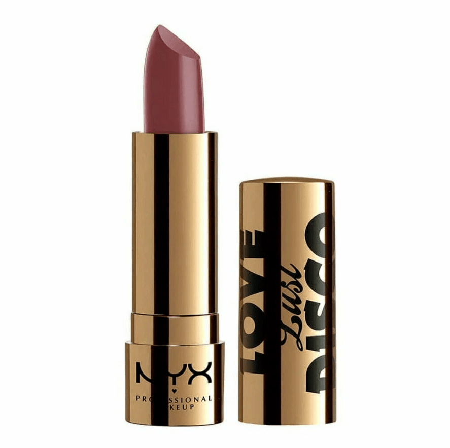 NYX Love Lust Disco Satin Cream Lipstick - 01 Romance Me - Branded Beauty
