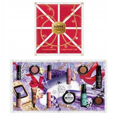 NYX Professional Makeup 12 Day Advent Calendar - Up To Snow Good - Branded Beauty