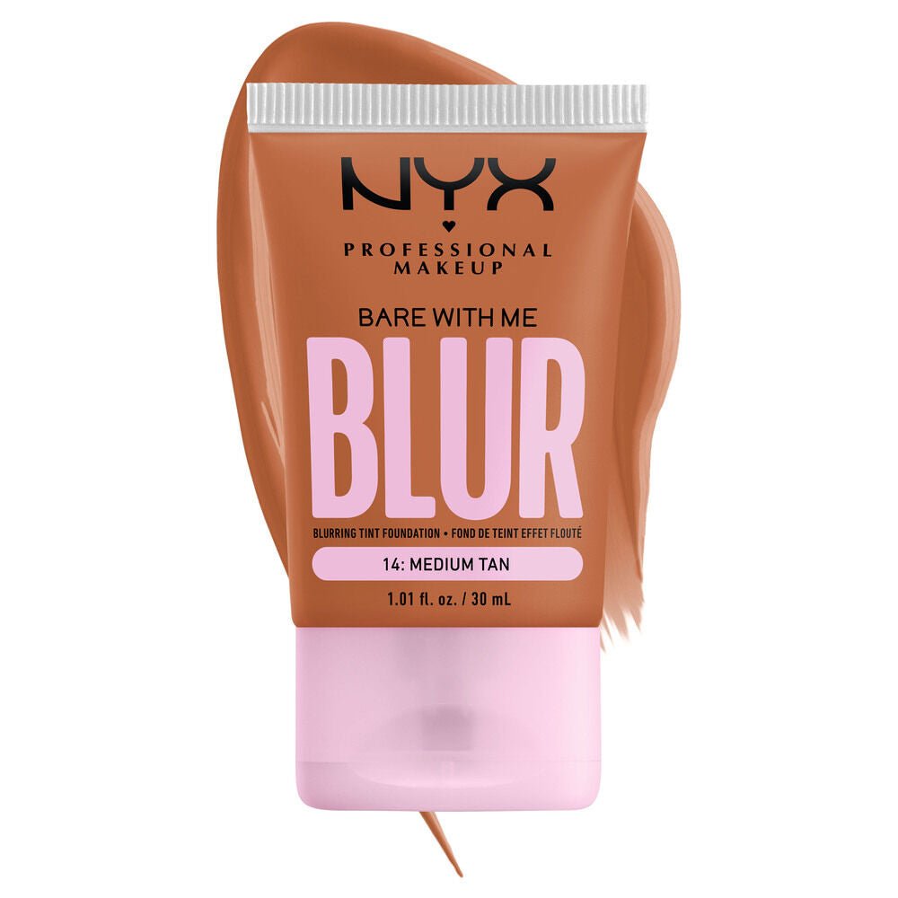 NYX Professional Makeup Bare with Me Blur Foundation - 14 Medium Tan - Branded Beauty