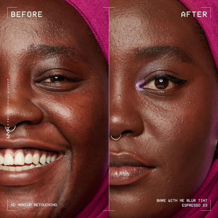 NYX Professional Makeup Bare with Me Blur Foundation - 23 Espresso - Branded Beauty