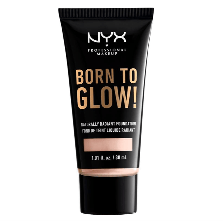 NYX Professional Makeup Born To Glow Naturally Radiant Foundation - 1.3 Light Porcelain - Branded Beauty