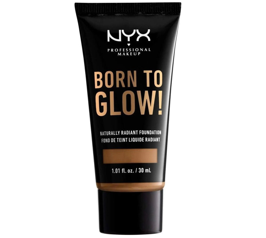 NYX Professional Makeup Born To Glow Naturally Radiant Foundation - 16.5 Nutmeg - Branded Beauty