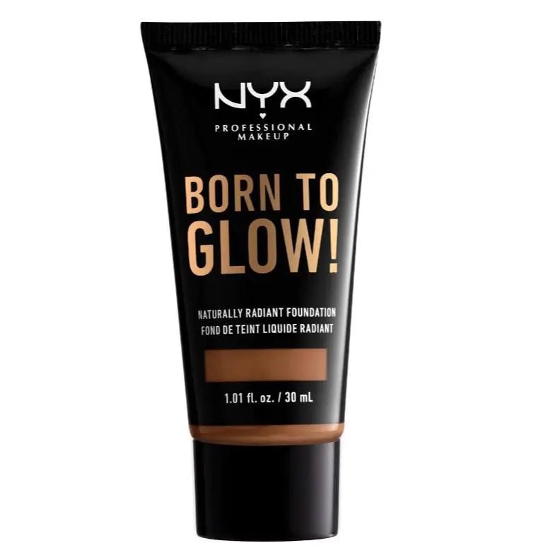NYX Professional Makeup Born To Glow Naturally Radiant Foundation - 17 Cappuccino - Branded Beauty