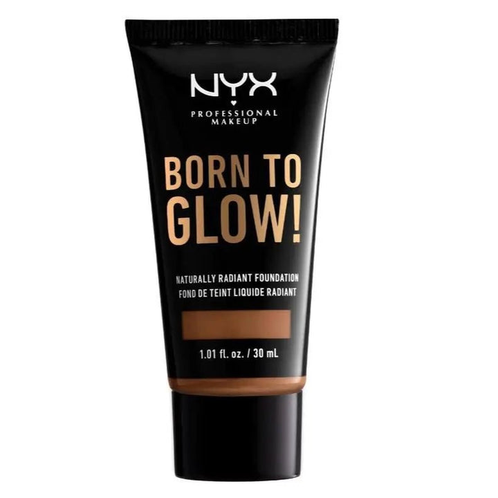 NYX Professional Makeup Born To Glow Naturally Radiant Foundation - 17 Cappuccino - Branded Beauty