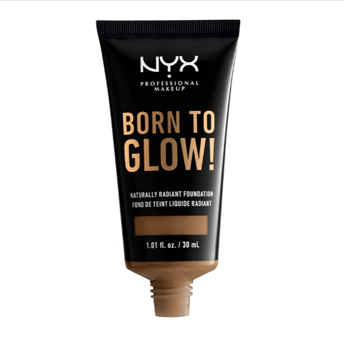 NYX Professional Makeup Born To Glow Naturally Radiant Foundation - 18 Deep Sable - Branded Beauty