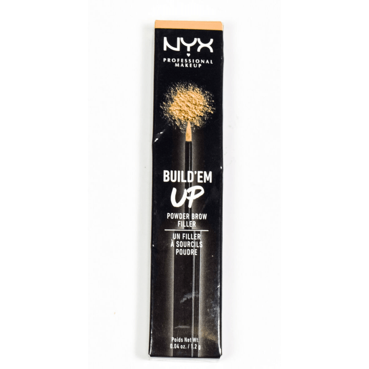 NYX Professional Makeup Build'em Up Powder Brow Filler - 01 Blonde - Branded Beauty