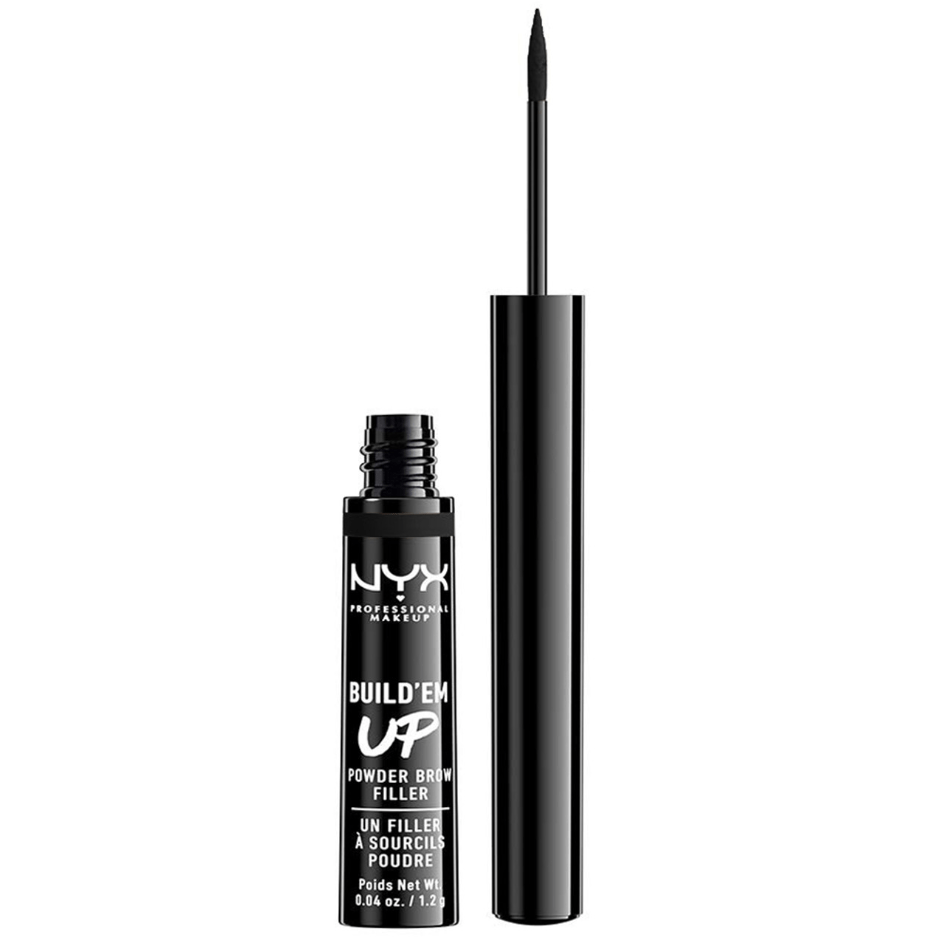 NYX Professional Makeup Build'em Up Powder Brow Filler - 08 Black - Branded Beauty