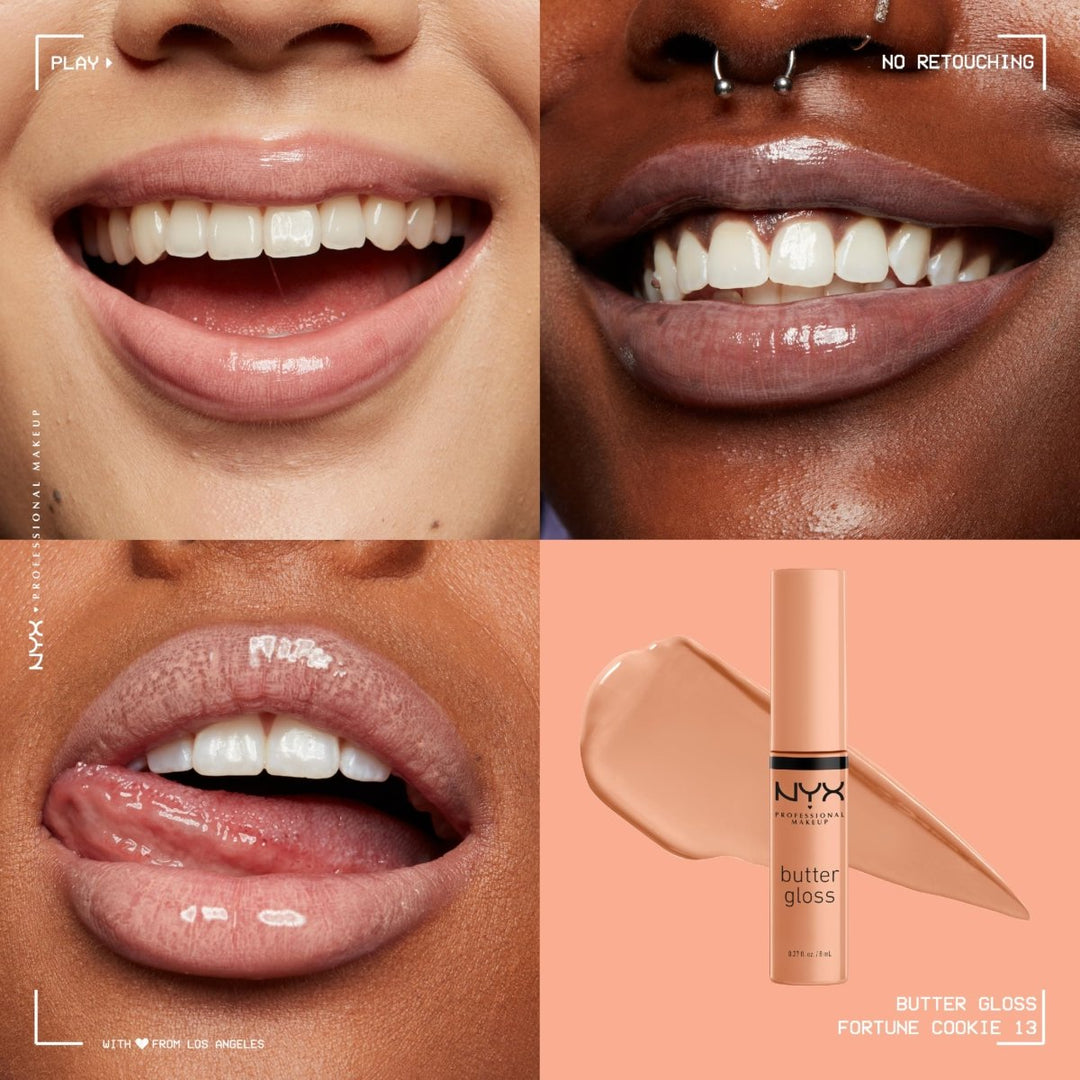 NYX Professional Makeup Butter Gloss - 13 Fortune Cookie - Branded Beauty
