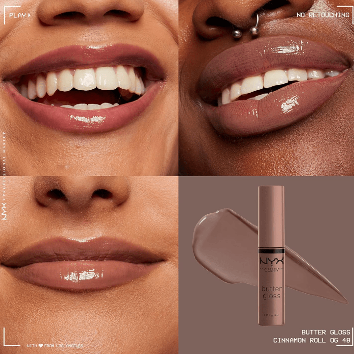 NYX Professional Makeup Butter Gloss - Cinnamon Roll 42 - Branded Beauty