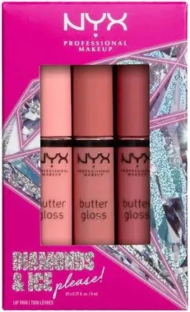 NYX Professional Makeup Butter Gloss Lip Trio - 01 - Branded Beauty