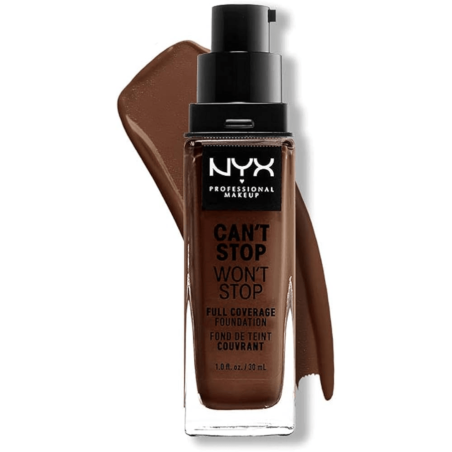 NYX Professional Makeup Can't Stop Won't Stop Up To 24H Full Coverage Foundation - 22.3 Walnut - Branded Beauty