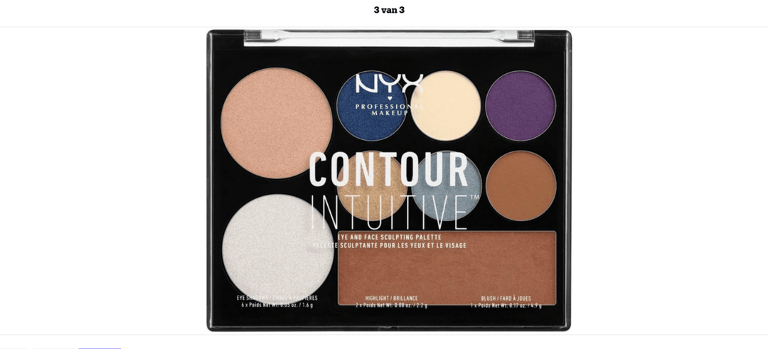 NYX Professional Makeup Contour Intuitive Sculpting Palette - 04 Jewel Queen - Branded Beauty
