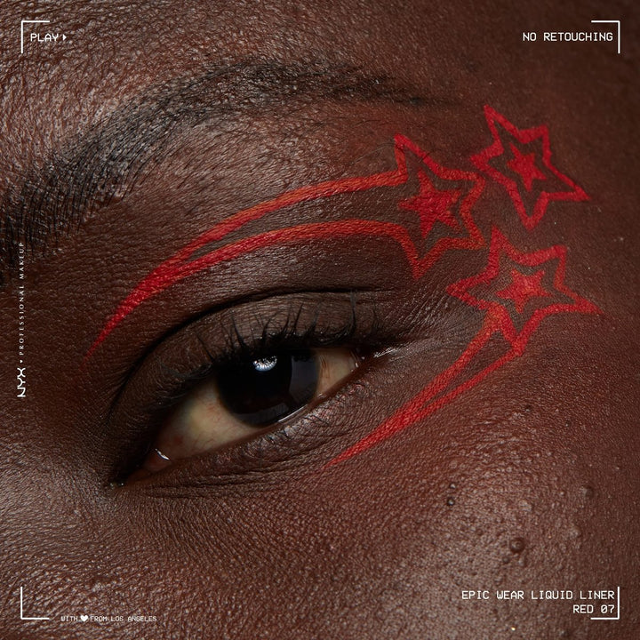 NYX Professional Makeup Epic Wear Waterproof Eye&Body Liquid Liner - 07 Red - Branded Beauty