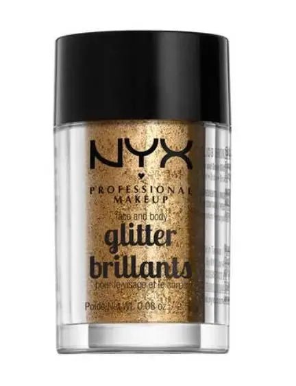NYX Professional Makeup Face And Body Glitter Brilliants - 08 Bronze - Branded Beauty
