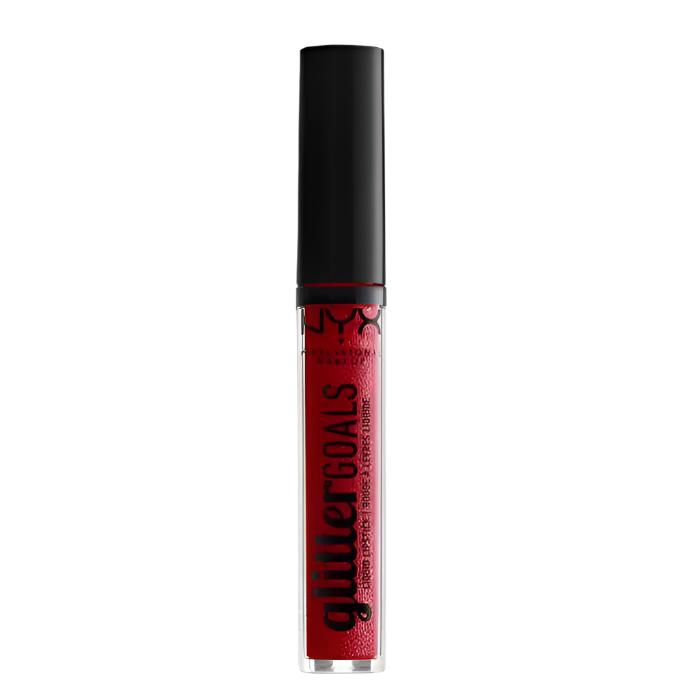 NYX Professional Makeup Glitter Goals Liquid Lipstick - 01 Shimmy - Branded Beauty