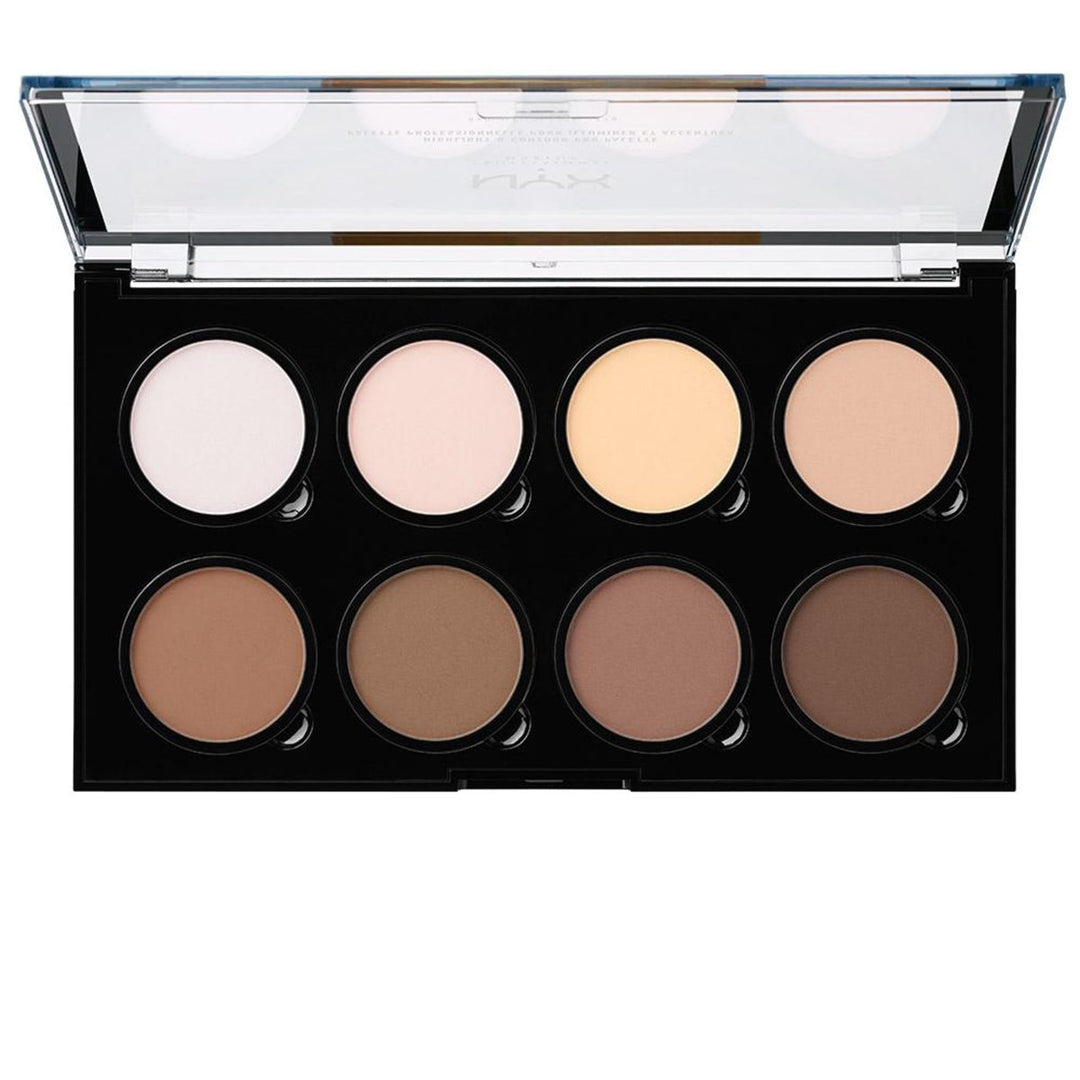 NYX Professional Makeup Highlight & Contour Pro Palette - 001 - Branded Beauty