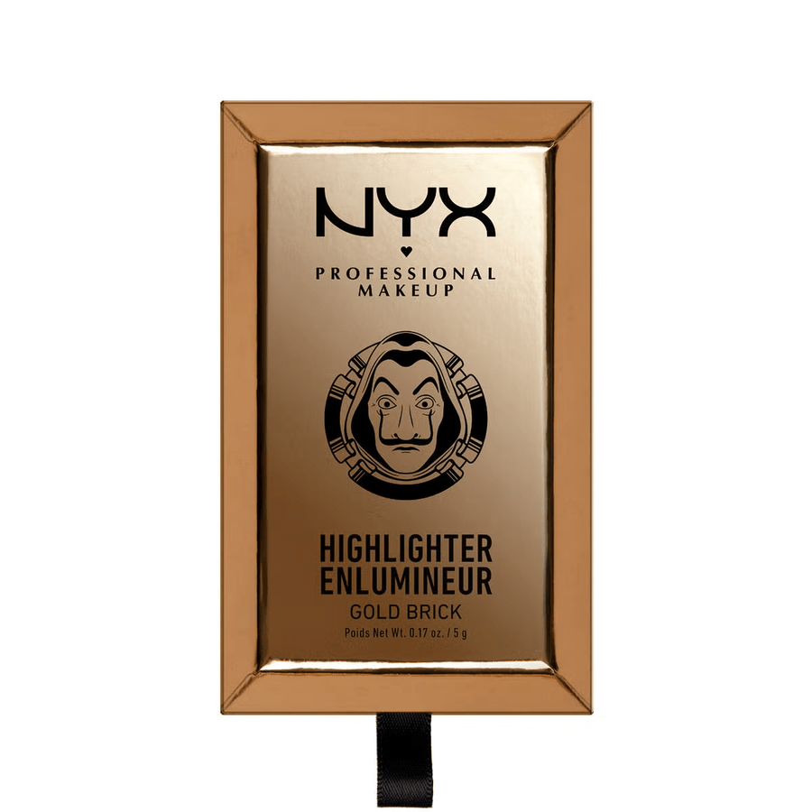 NYX Professional Makeup Highlighter La Casa De Papel - 01 Gold Brick - Branded Beauty