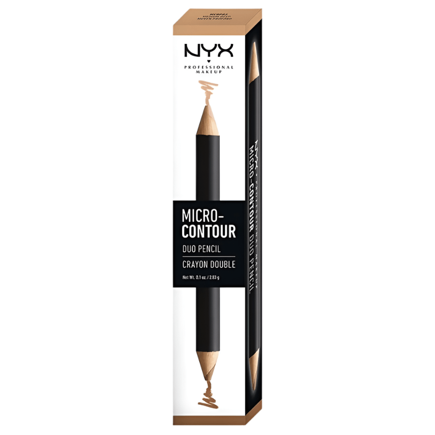 NYX Professional Makeup Micro - Contour Duo Pencil - 03 Medium Deep - Branded Beauty