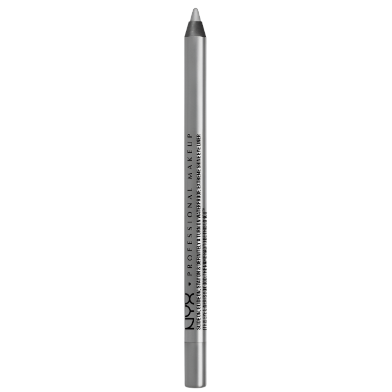 NYX Professional Makeup Slide on, Glide on, Stay on & Definitely A Turn On, Waterproof, Extreme Shine Eyeliner - 08 Platinum - Branded Beauty