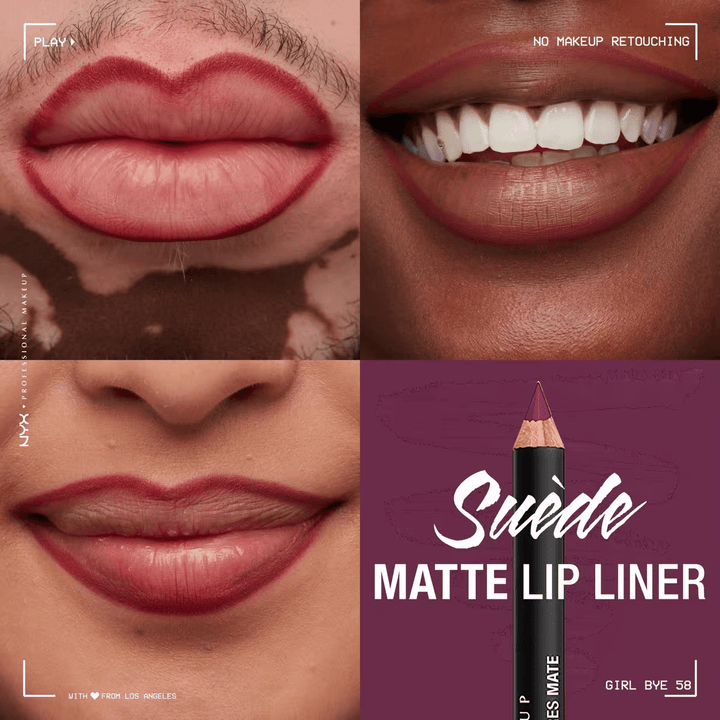 NYX Professional Makeup Suede Matte Lip Liner - 58 Girl, Bye - Branded Beauty