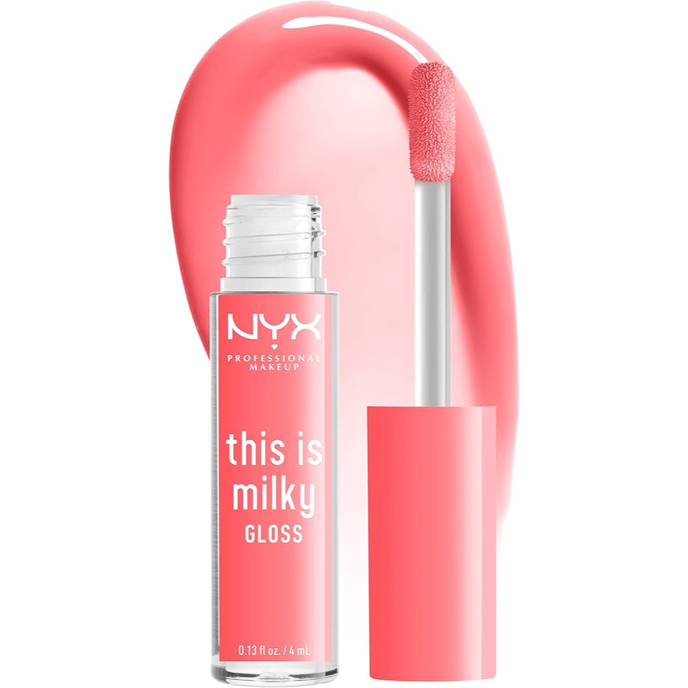 NYX Professional Makeup This Is Milky Lip Gloss - Moo - Dy Peach - Branded Beauty