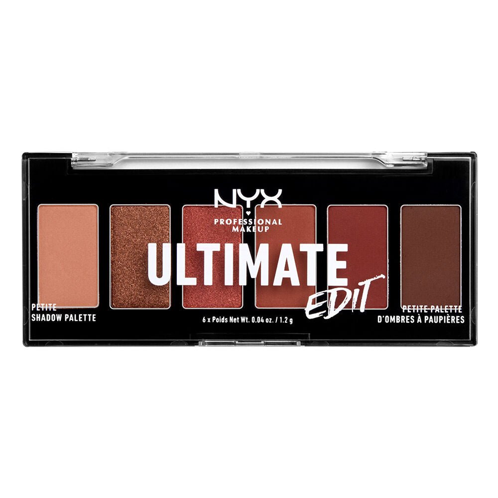 NYX Professional Makeup Ultimate Edit Petite Shadow Palette - 01 Warm Neutrals - Branded Beauty