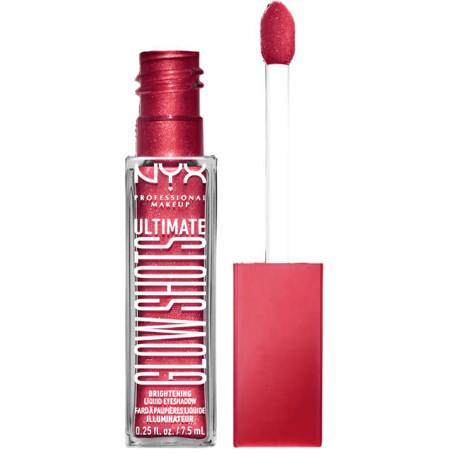NYX Professional Makeup Ultimate Glow Shots Liquid Eyeshadow - 12 Raspberry Rave - Branded Beauty