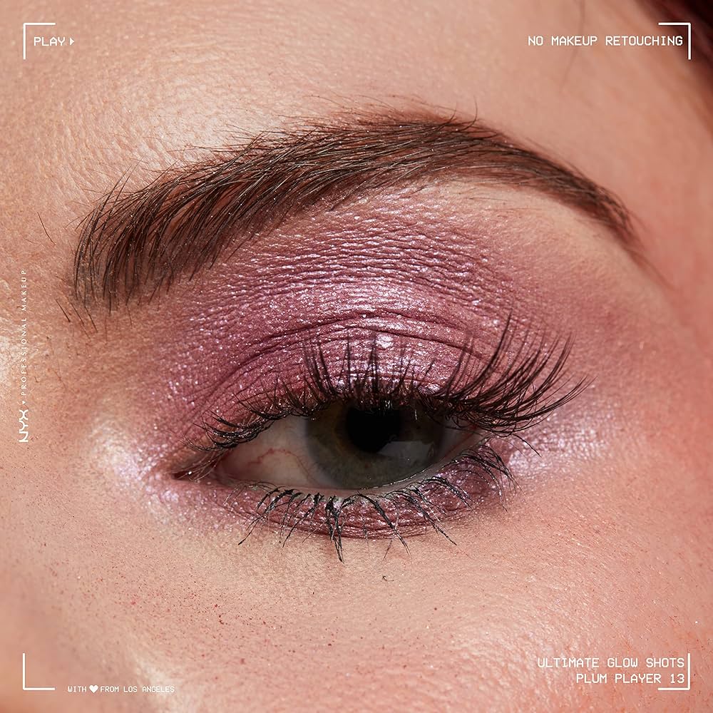 NYX Professional Makeup Ultimate Glow Shots Liquid Eyeshadow - 13 Plum Player - Branded Beauty