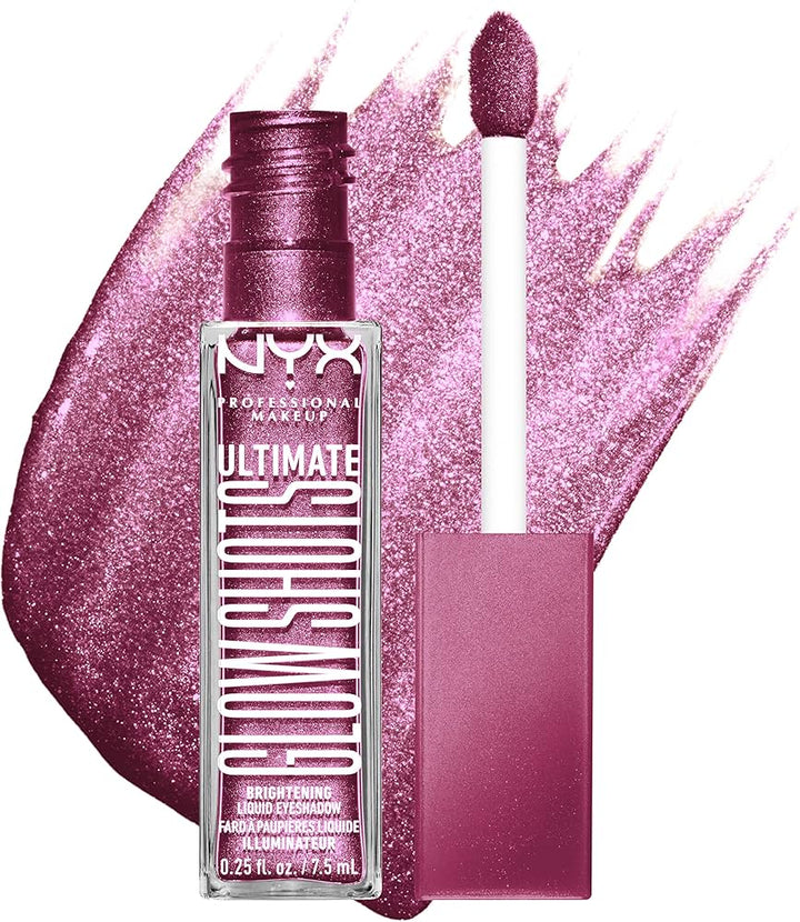 NYX Professional Makeup Ultimate Glow Shots Liquid Eyeshadow - 13 Plum Player - Branded Beauty