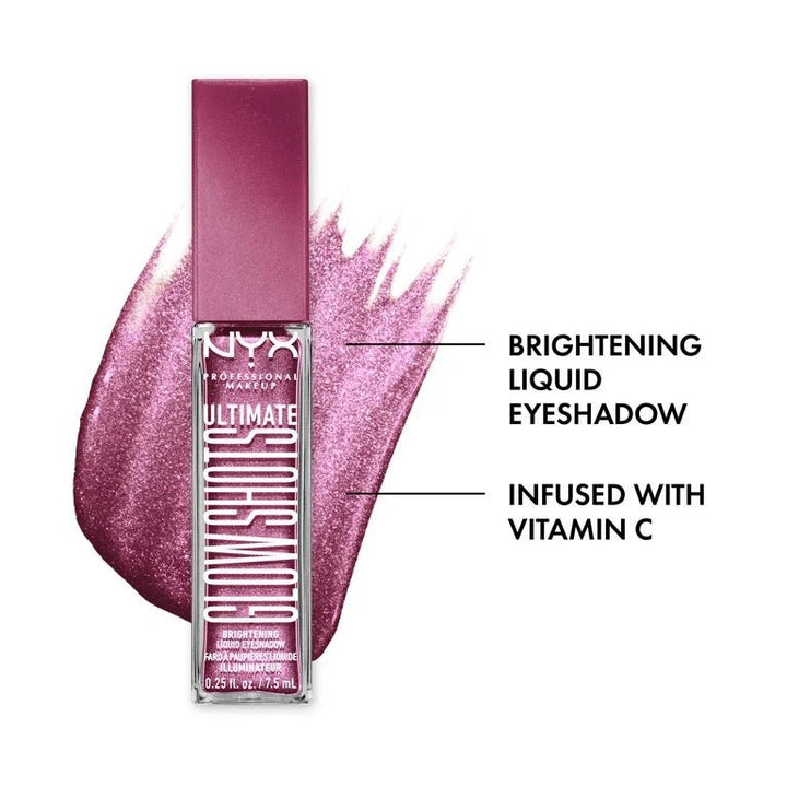 NYX Professional Makeup Ultimate Glow Shots Liquid Eyeshadow - 13 Plum Player - Branded Beauty