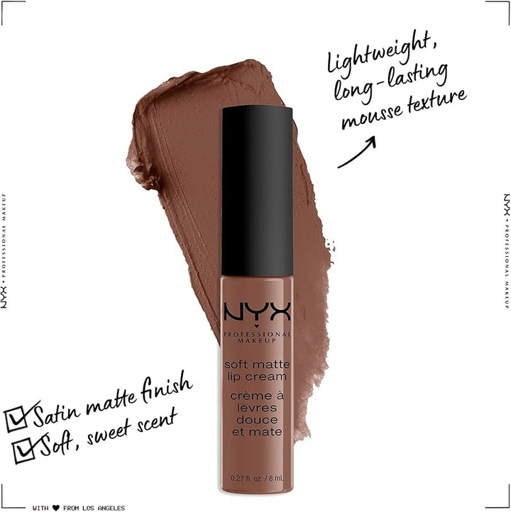 NYX Soft Matte Metallic Lip Cream - 12 Dubai - Branded Beauty
