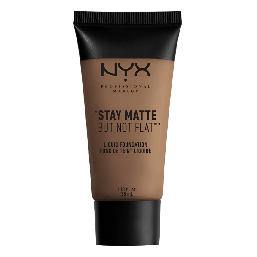 NYX "Stay Matte But Not Flat" Liquid Foundation 18.7 Deep Rich - Branded Beauty
