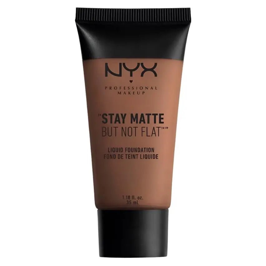 NYX "Stay Matte But Not Flat" Liquid Foundation 19 Cocoa - Branded Beauty