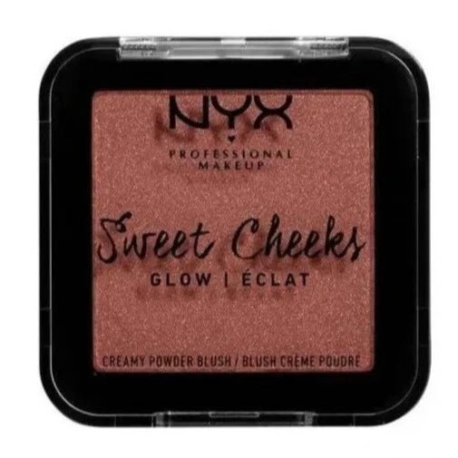 NYX Sweet Cheeks Creamy Powder Blush Glow - 01 Totally Chill - Branded Beauty