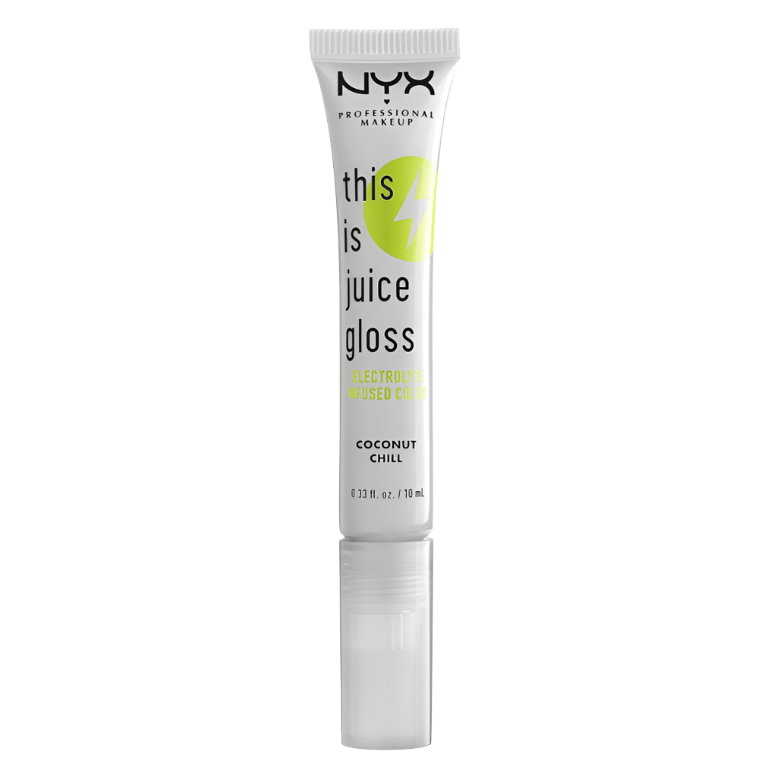 NYX This Is Juice Gloss Electrolyte Infused Color - 01 Coconut Chill - Branded Beauty