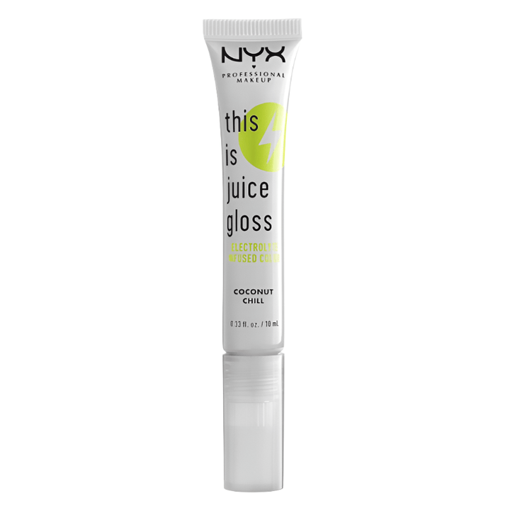 NYX This Is Juice Gloss Electrolyte Infused Color - 01 Coconut Chill - Branded Beauty