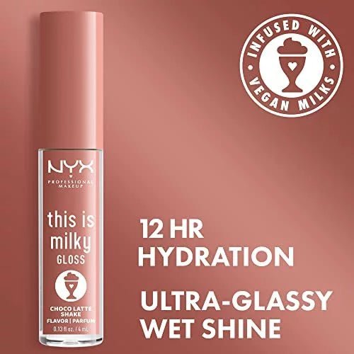 NYX This is Milky Lip Gloss - Pink Shake - Branded Beauty