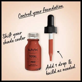 NYX Total Control Pro Drop Foundation - 03 Cool - Branded Beauty