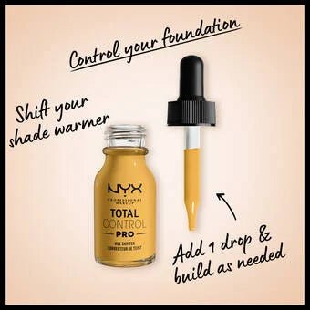 NYX Total Control Pro Drop Foundation - 04 Warm - Branded Beauty