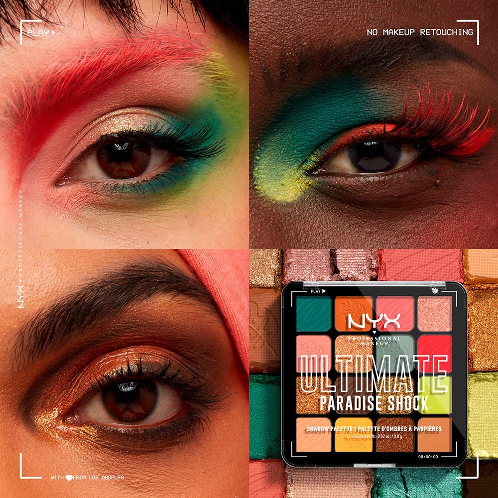 NYX Ultimate Shadow Palette - 02W Paradise Shock - Branded Beauty