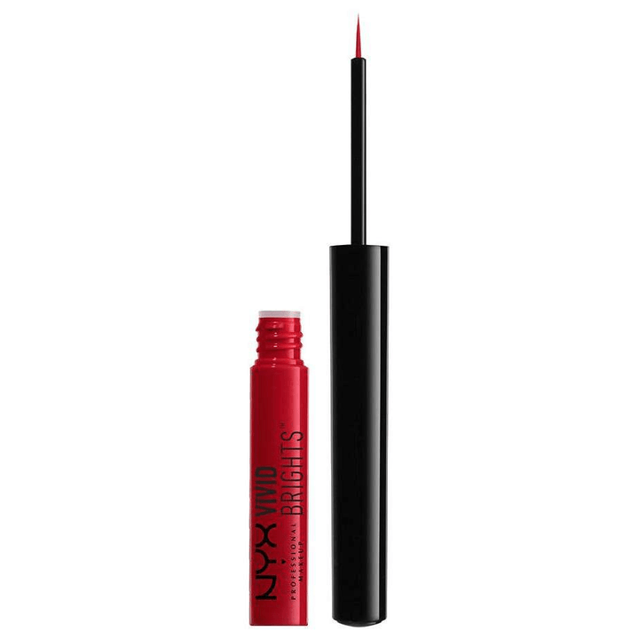 NYX Vivid Brights Colored Liquid Eye Liner - 01 Vivid Fire - Branded Beauty