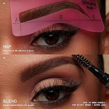 NYX Zero To Brow Stencil Book For Thick Brows - Branded Beauty