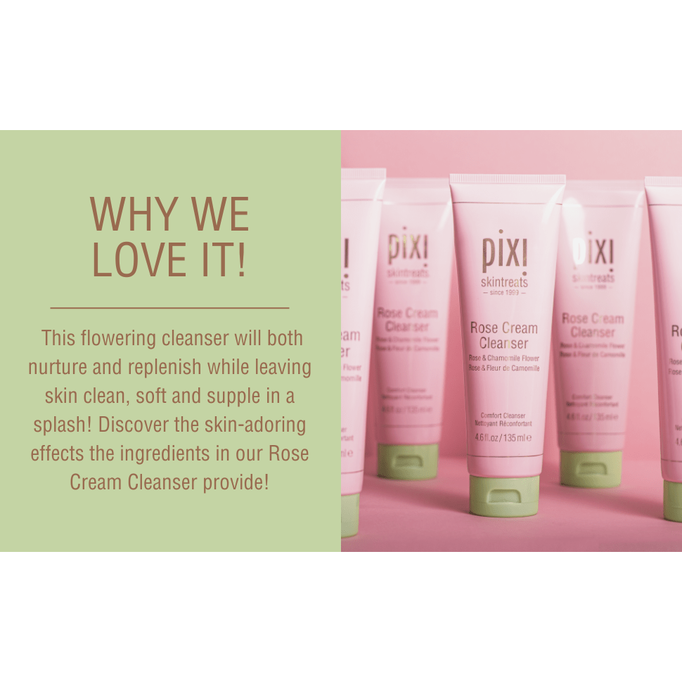 Pixi Rose Cream Cleanser - 135ml - Branded Beauty