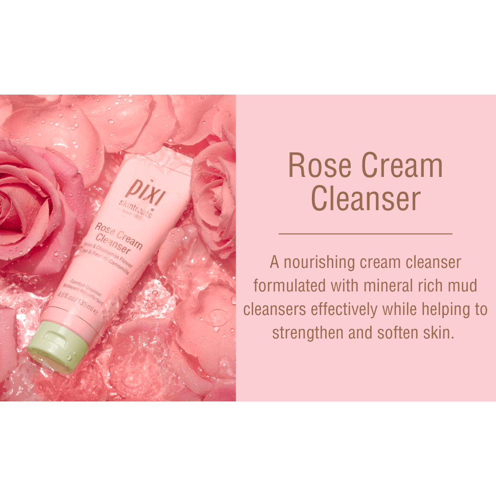 Pixi Rose Cream Cleanser - 135ml - Branded Beauty